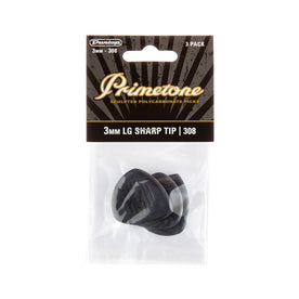 Jim Dunlop 477P308 Primetone Large Pointed Tip Pick, 3mm, 3-Pick Player's Pack