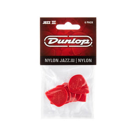 Jim Dunlop 47-3N Jazz III Nylon Pick, 6-Pack