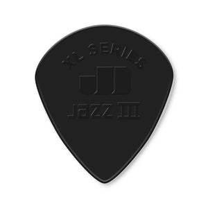 Jim Dunlop 47PXLS Nylon Jazz III XL Guitar Picks, Black Stiffo, 6-Pack