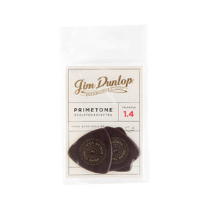 Jim Dunlop 513 Primetone Triangle Smooth Pick, 1.4mm, 3-Pack
