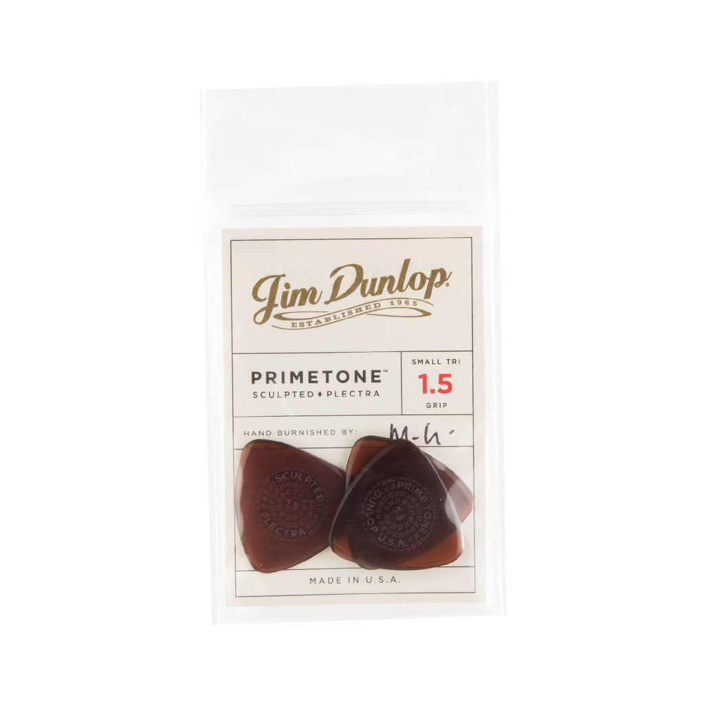 Jim Dunlop 514 Primetone Semi-Round Smooth Pick, 1.5mm, 3-Pack