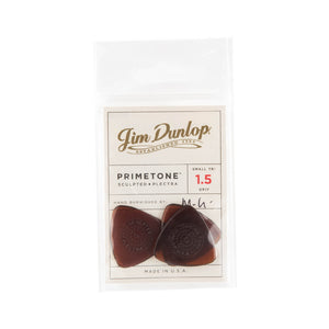 Jim Dunlop 514 Primetone Semi-Round Smooth Pick, 1.5mm, 3-Pack