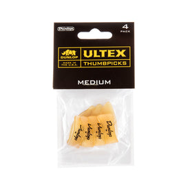 Jim Dunlop 9072P Ultex Gold Thumbpick, Medium, 4-Pack