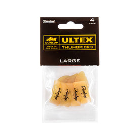 Jim Dunlop 9073P Ultex Gold Thumbpick, Large, 4-Pack