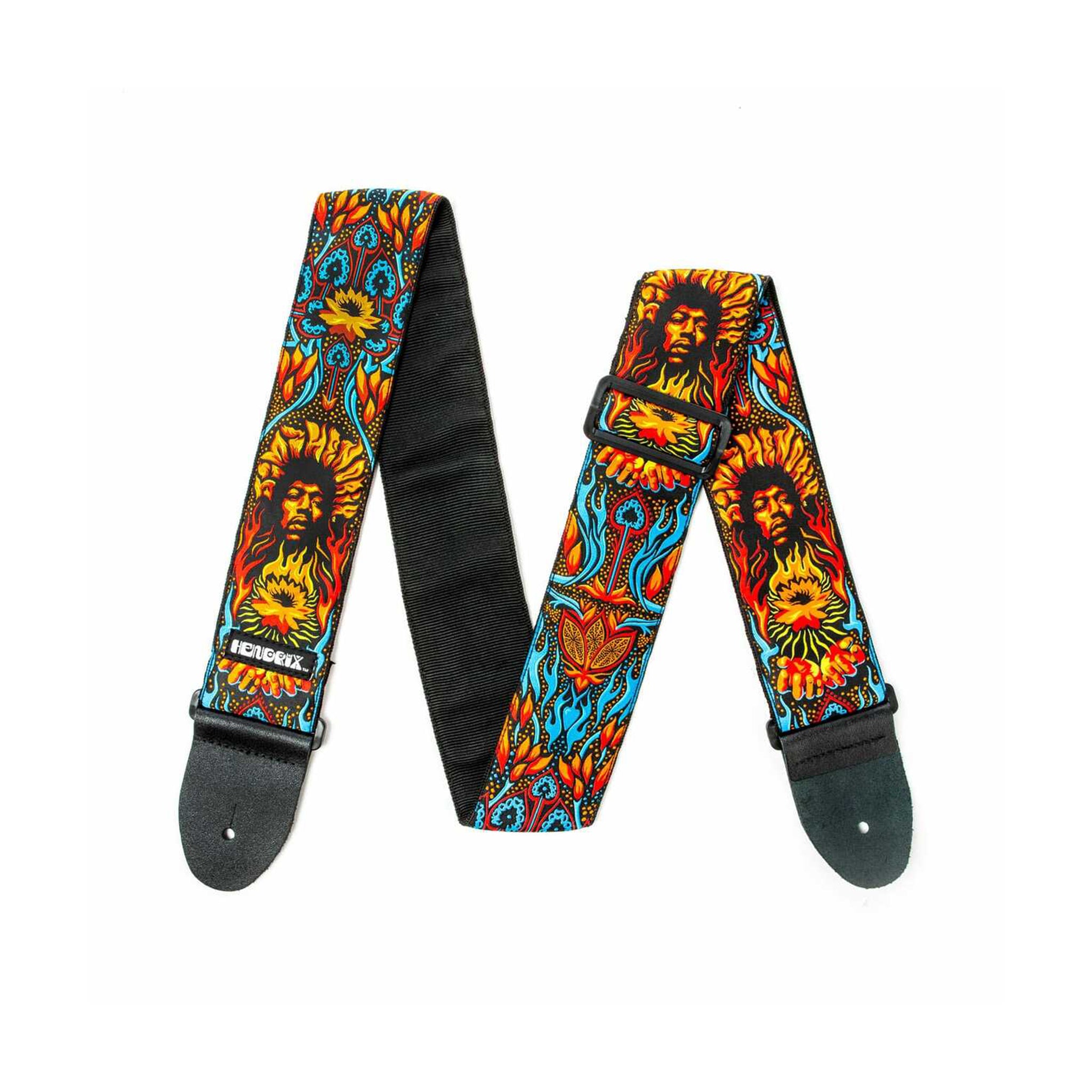 Jim Dunlop JH12 Jimi Hendrix 2.5 Inch Lotus Guitar Strap