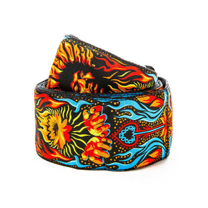 Jim Dunlop JH12 Jimi Hendrix 2.5 Inch Lotus Guitar Strap