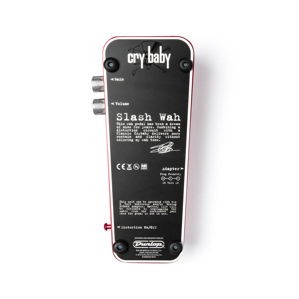 Jim Dunlop SW95 Slash Signature Cry Baby Wah Guitar Effects