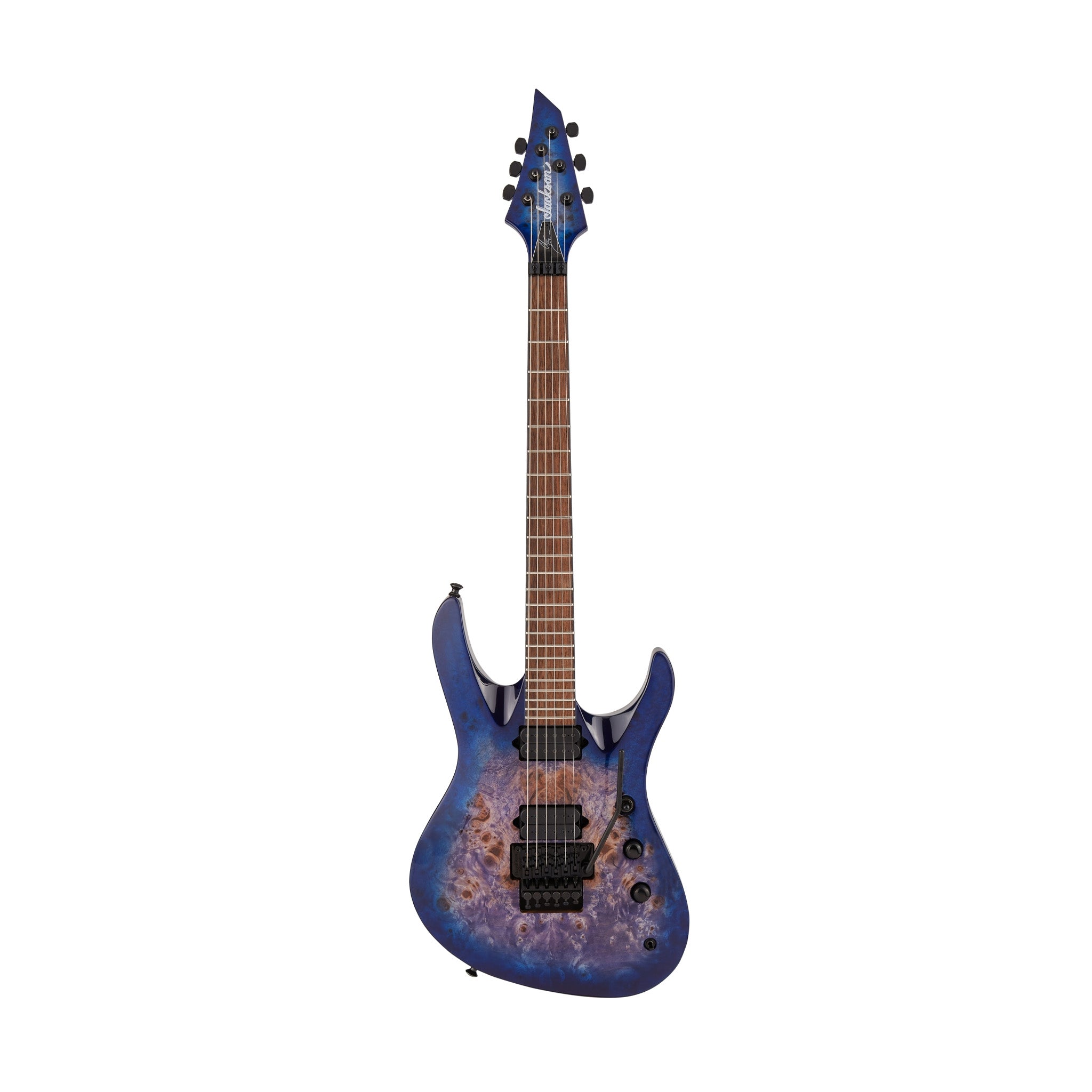Jackson Pro Series Signature Chris Broderick Soloist 6P Electric Guitar, Laurel FB, Transparent Blue