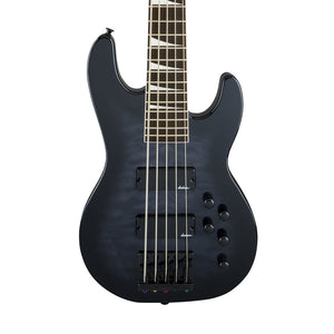 Jackson JS Series Concert Bass JS3VQ Guitar, Amaranth FB, Transparent Black