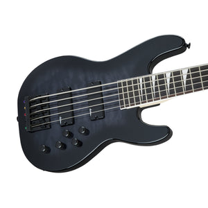 Jackson JS Series Concert Bass JS3VQ Guitar, Amaranth FB, Transparent Black