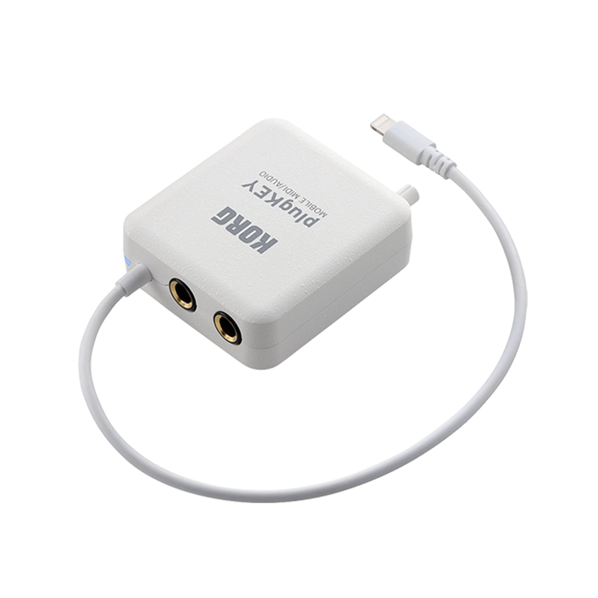 Korg plugKEY Mobile MIDI / Audio Interface for iOS, White – Swee