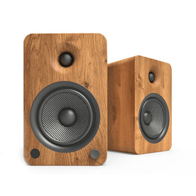 Kanto YU6 Powered Speakers with Bluetooth and Phono Preamp, Walnut