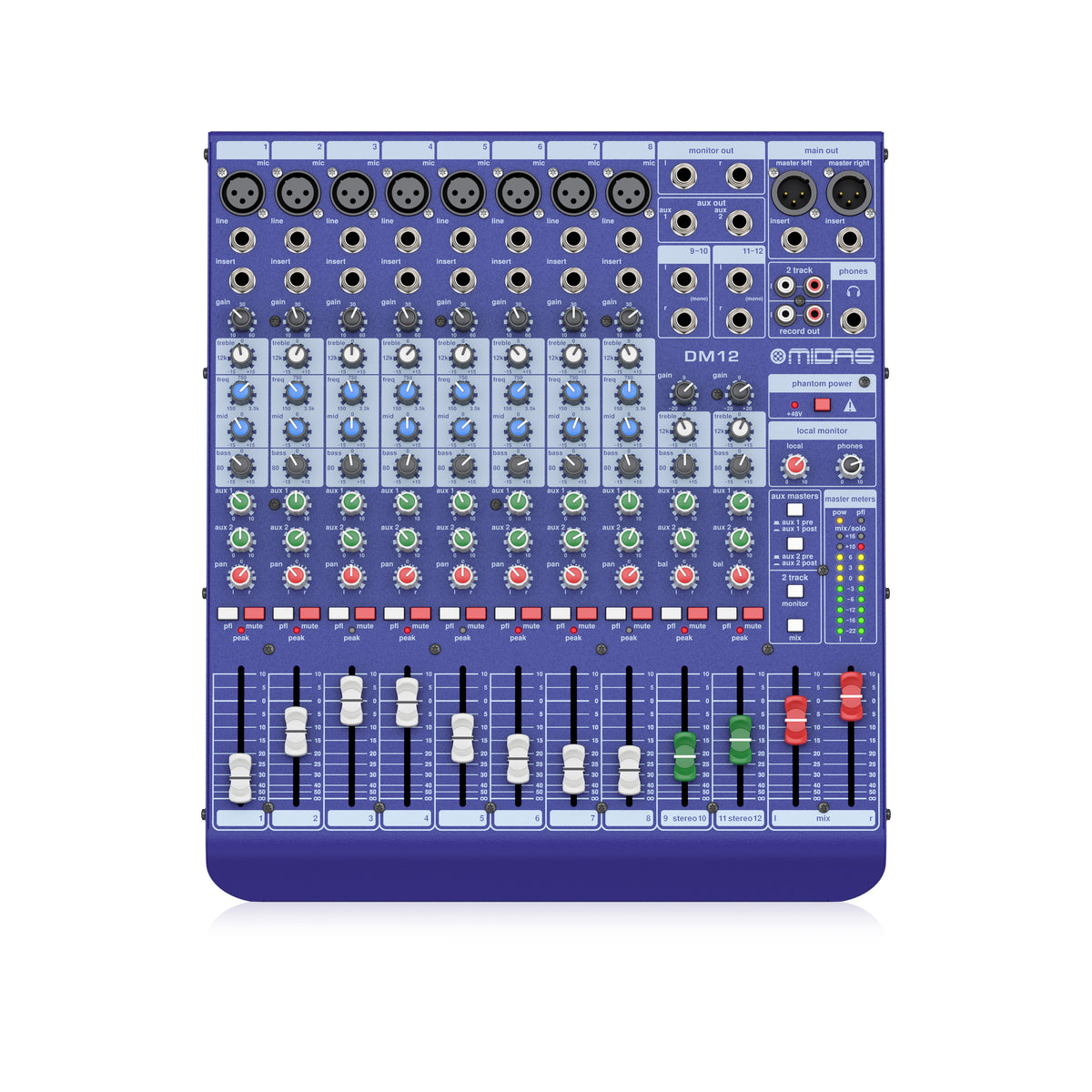 Midas DM12 12-channel Analog Mixer – Swee Lee Indonesia