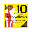 Rotosound R10 Roto Yellows Electric Guitar Strings Set, Regular, 10-46