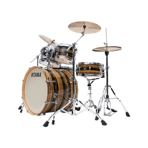 TAMA CK52KRS-NET Superstar Classic Maple 5-Piece Drum Shell Kit, Natural Ebony Tiger Wrap