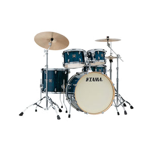 TAMA CL52KRSP-GHP Superstar Classic Exotix 5-Piece Drum Shell Kit, Gloss Sapphire Lacebark Pine