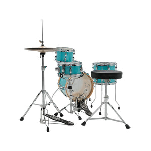 TAMA LJK44H4-AQB Club-JAM Flyer 4-Piece w/ HardwareThrone, Aqua Blue