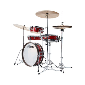 TAMA LJK48P-BRM  Club-JAM Pancake 4-Piece Basic Drum Kit, Burnt Red Mist