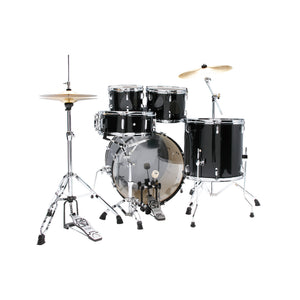 TAMA ST50H6C-BNS Stagestar 5-Piece Drum Kit w/ Hardware+Throne+Cymbals, Black Night Sparkle