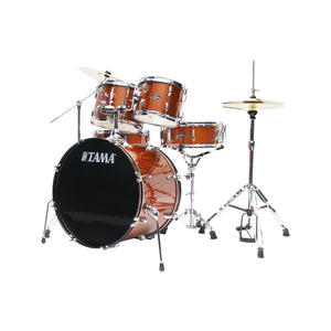 TAMA ST50H6C-SCP Stagestar 5-Piece Drum Kit w/ Hardware+Throne+Cymbals, Scorched Copper Sparkle