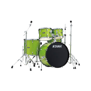TAMA ST52H6-LGS Stagestar 5-Piece Drum Kit w/ Hardware+Throne, Lime Green Sparkle