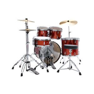 TAMA ST52H6C-SCP Stagestar 5-Piece Drum Kit w/ Hardware+Throne+Cymbals, Scorched Copper Sparkle