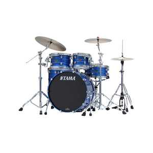 TAMA WBS52RZS-LOR Starclassic Walnut/Birch 5-Piece Drum Shell Kit, Lacquer Ocean Blue Ripple