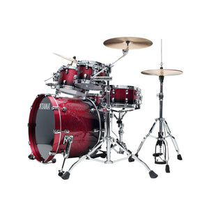 TAMA WBS52RZS-MDR Starclassic Walnut/Birch 5-Piece Drum Shell Kit, Molten Dark Rasberry Fade