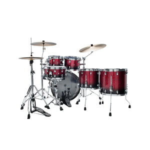 TAMA WBS52RZS-MDR Starclassic Walnut/Birch 5-Piece Drum Shell Kit, Molten Dark Rasberry Fade
