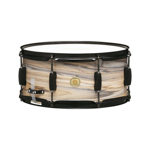 TAMA WP1465BK-NZW 14x6.5inch Woodworks Snare Drum, Natural Zebrawood Wrap
