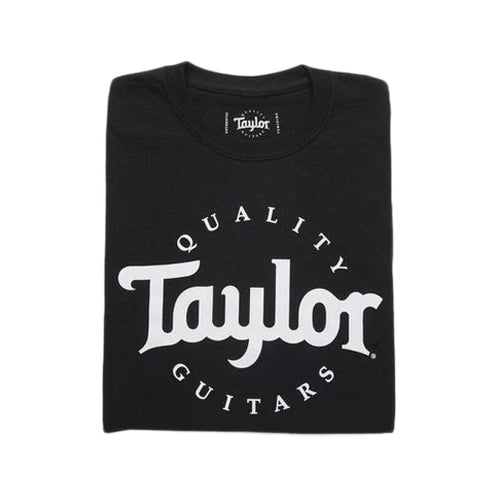 Taylor Men's Basic Black Logo T-Shirt, Small