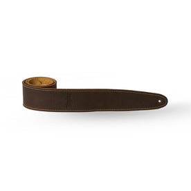 Taylor Leather/ Suede 2.5Inch Guitar Strap, Chocolate Brown