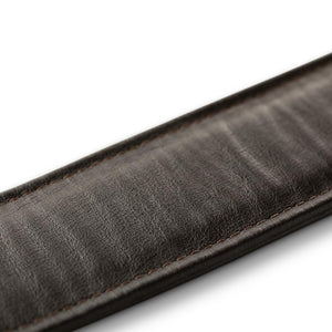 Taylor Spring Vine Embroidered Leather Guitar Strap, Chocolate Brown