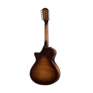 Taylor Builder's Edition 652ce V-Class Grand Concert 12-String Acoustic Guitar w/Case, Wild Honey Burst