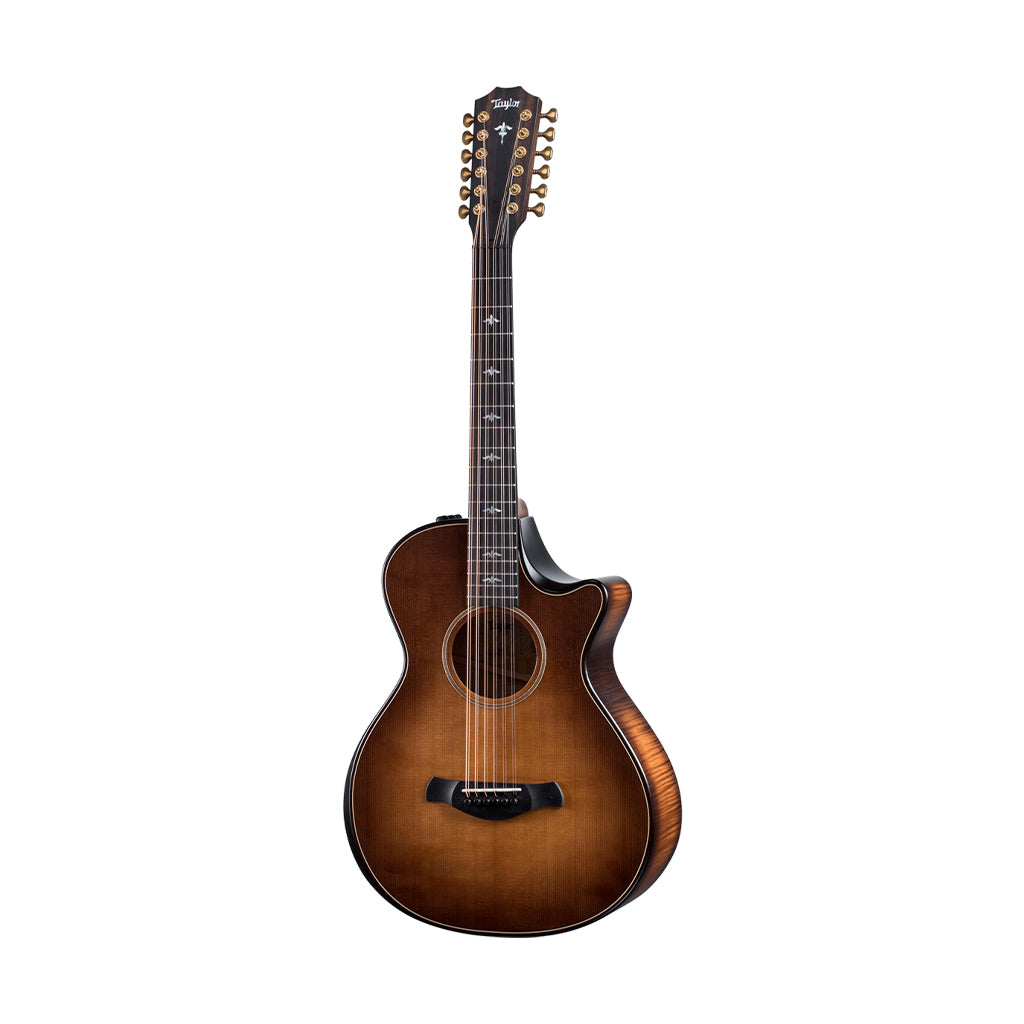 Taylor Builder's Edition 652ce V-Class Grand Concert 12-String Acoustic Guitar w/Case, Wild Honey Burst